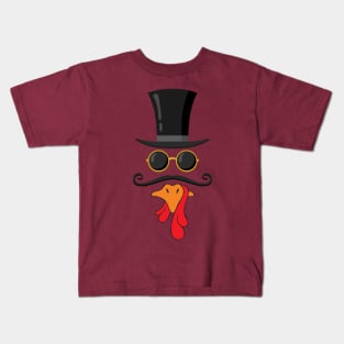 Hilarious Turkey Face clown , Perfect for Thanksgiving & Christmas Kids T-Shirt